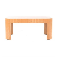 Contemporary maple wood coffee table