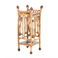 Anglo-Indian bamboo umbrella/cane stand