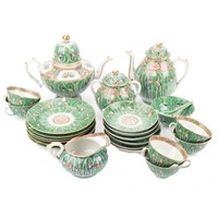 Chinese Export Cabbage Leaf tea/coffee service
