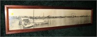 10"x 51.5" Photo of Geneva, NY waterfront, 1909,