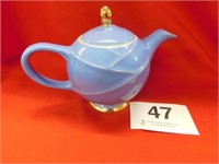 Hall cadet blue Moderne teapot