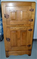 Antique 2 Door Oak Ice Chest / Box