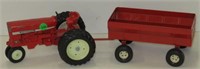 Ertl IH Farmall 544 w/Duals & Red Wagon, 1/16