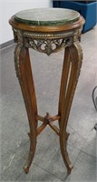 ORNATE HIGH END MARBLE TOP PLANTER STAND