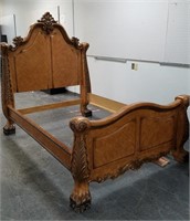 LOCKHART FURNITURE QUEEN BED VERY HEAVY HIGH END