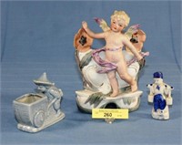 Bisque Vase, Toothpick Holder, Figurine