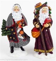 (2) Pipka Santa Figurines # 11310 & 11307