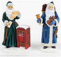 (2) Pipka Santa Figurines #11309 & #11311