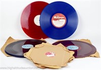 (24) Misc. Red, Blue & Black  Vinyl Records