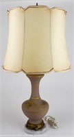 Satin Glass Table Lamp w/ Shade