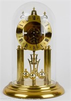 Elgin S. Haller Anniversary Clock w/ Glass Dome
