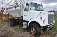 White GMC Fertilizer Tender Truck