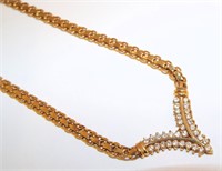 14k Gold And Diamond Necklace