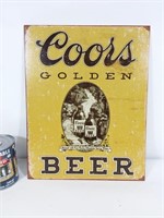 Affiche métallique Coors Golden Beer