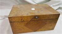 Home MadeWooden Box with latch, inlay, curly maple