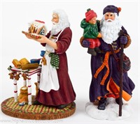 (2) Pipka Santa Figurines #11327 & #11333