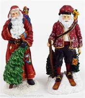 (2) Pipka Santa Figurines #11304 & #11313