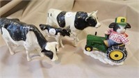 Nylint Plastic Cow, Bull, Calf & Mary"s Moo Moo
