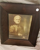 Wood Framed antique photo - very old