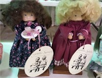 Gentle Spirit's Dolls (2), on wood stands