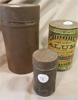Old tins and advertising Alum - Roosa Chemicals