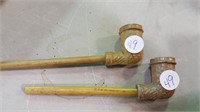 Colonial Clay Trade Pipes & stems (2)