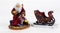 (2) Pipka Santa Figurines #11316 & #11331