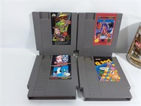 4 jeux Nintendo: Q-bert, Mario, etc