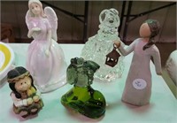 Figurines, Willow Tree, angel bell, donkey Avon