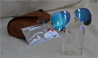 Authentic Blue Mirror Ray Ban Sunglasses
