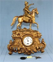 French Statue Clock Working Order