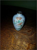 Beautiful antique cloisonne vase signed on the