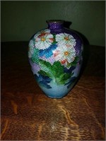 Beautiful antique cloisonne vase signed on the