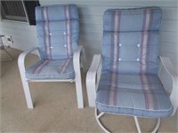 Matching patio chairs.