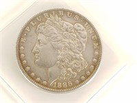 1886 MORGAN SILVER DOLLAR COIN