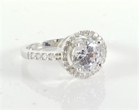 STERLING SILVER BLINGY CZ RING