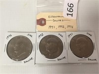 1971, 1972, 1976 Ike Dollars