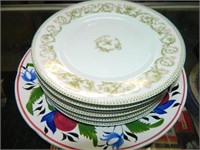 BEAUTIFUL LIMOGES PLATES, DAVENPORT HAND PAINTED