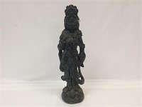 Oriental Statue, Marked AL Garden Art - 36" Tall