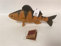 Wood Carved Fish by Wills Creek - 9.5" Long
