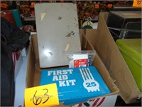 Metal First Aid and Lock Box