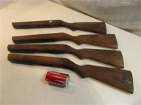 Lot de 4 cross de carabine en bois