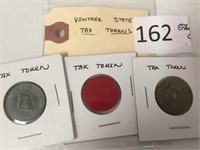 Lot of 3 Tax Tokens