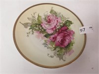 Handpainted Plate by O & E G - 9" Dia.