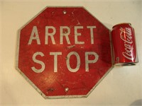 Ancien panneau Arrêt-Stop