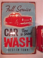 Affiche "Full Service Car Wash"