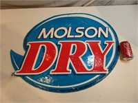 Enseigne métallique Molson Dry