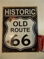 Affiche en métal Route 66