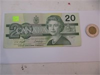 Billet de 20$ canadien 1991