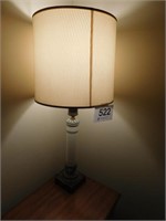 Wedgewood cherub accent table lamp, brass tone